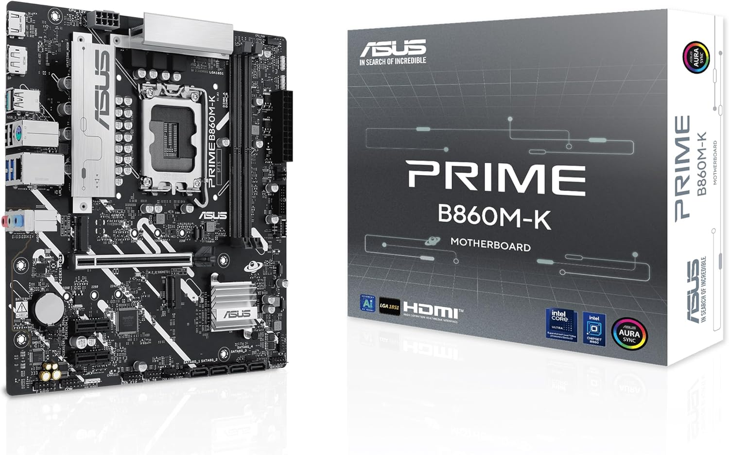 ASUS Prime B860M-K DDR5 Micro-ATX Motherboard ASUS Prime B860M-K DDR5 Micro-ATX Motherboard
